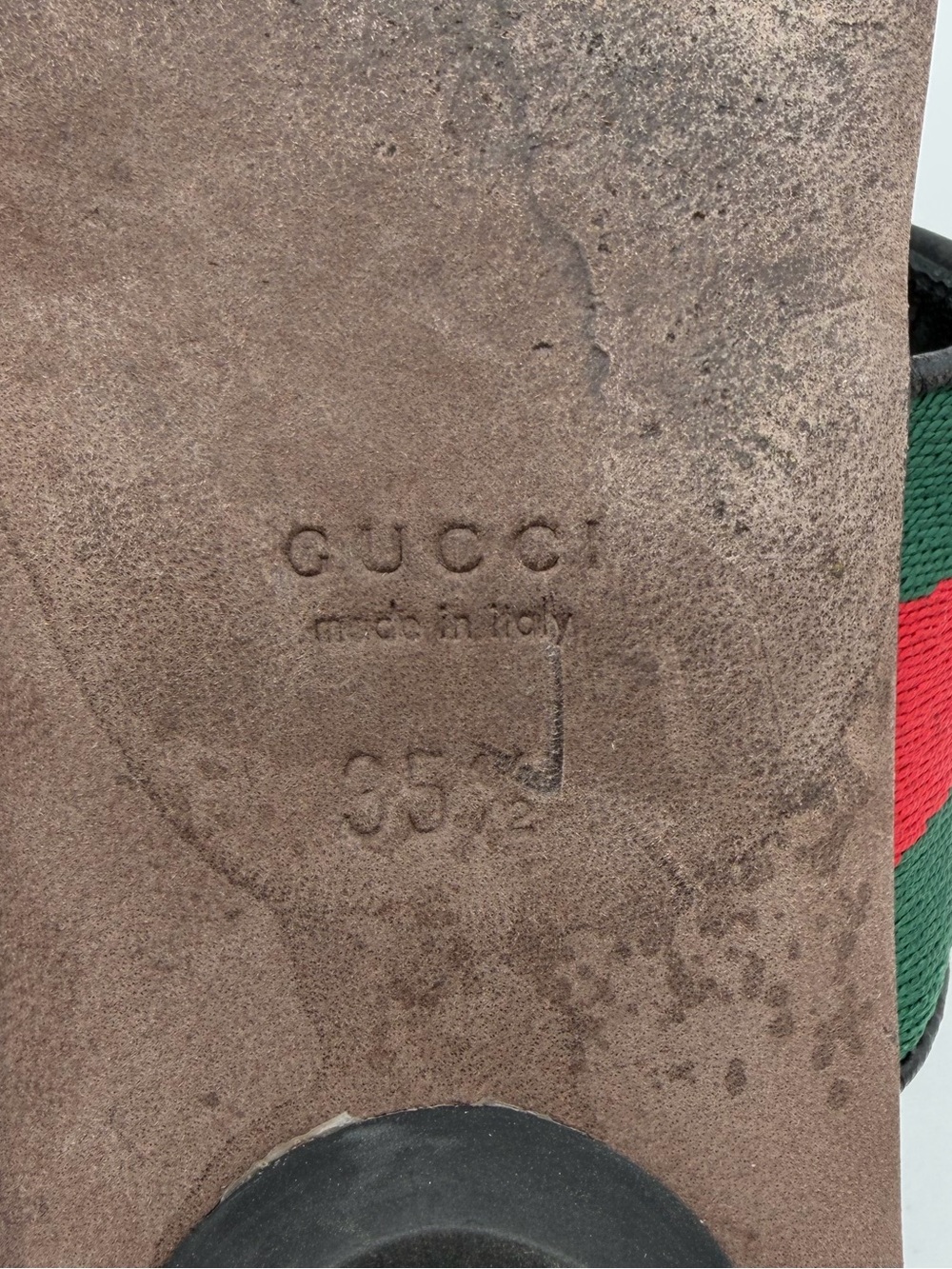 Gucci Black Lifford Leather Flip Flop Thong Sandal Size 35+ - Picture 12 of 15